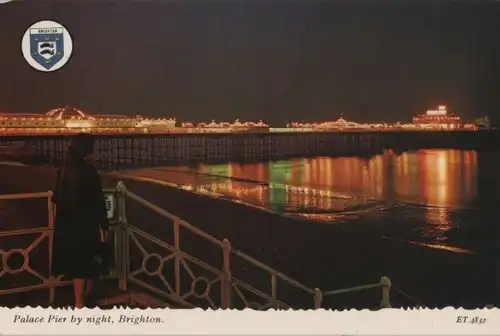 Großbritannien - Großbritannien - Brighton - Palace Pier by night - 1980