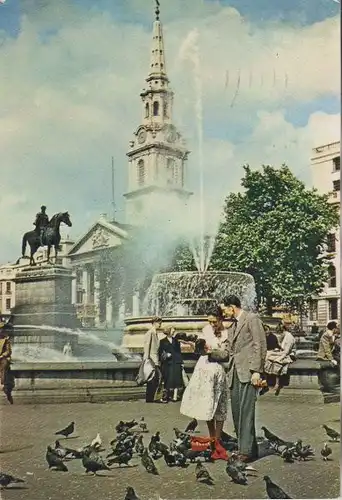 Großbritannien - Großbritannien - London - Fountain in Trafalgar Square - 1964
