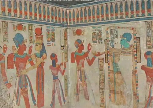 Ägypten - Ägypten - Luxor - Tal der Königinnen, Wandmalerei - ca. 1970