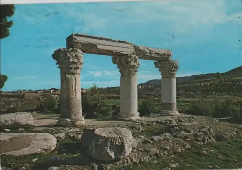 Griechenland - Corinth - Korinth - Griechenland - Fassade des römischen Tempels