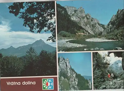 Slowakei - Tschechien - Vratna dolina - Vratna-Tal - 4 Teilbilder - ca. 1980