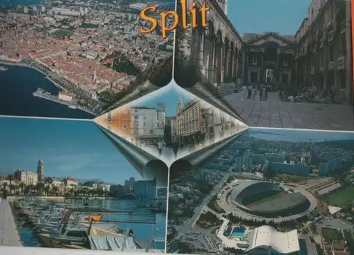 Kroatien - Kroatien - Split - 5 Teilbilder - ca. 1990