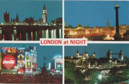 Großbritannien - Großbritannien - London at Night - ca. 1975