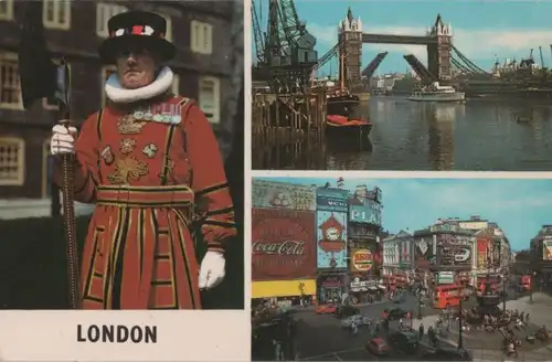 Großbritannien - Großbritannien - London - 3-Bilder-Karte - ca. 1970