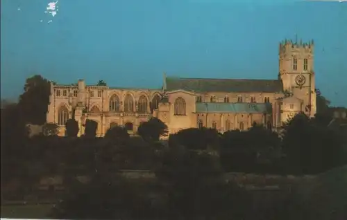 Großbritannien - Großbritannien - Christchurch - Priory by night - ca. 1970