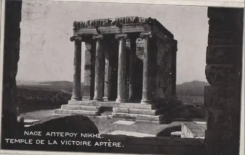 Griechenland - Griechenland - Athen - Temple de la Victoire Aptere - ca. 1915