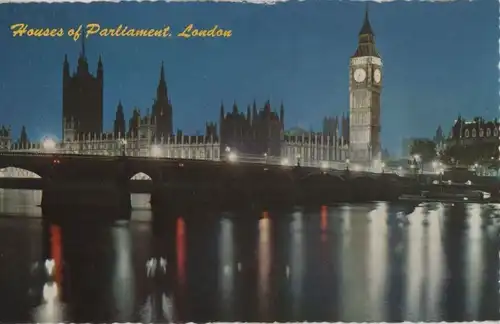 Großbritannien - Großbritannien - London - Houses of Parliament at night - 1964
