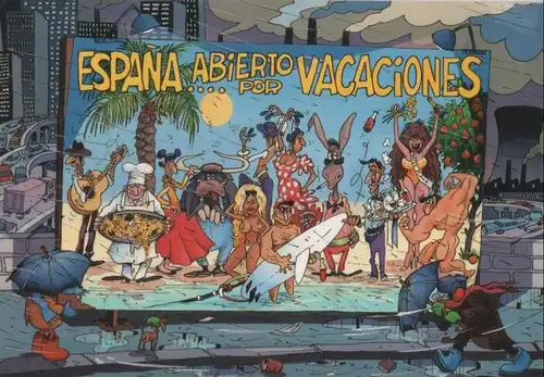 Spanien - Spanien - Spanien - Abierto por Vacaciones - ca. 1990