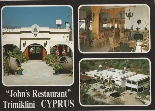 Zypern - Zypern - Trimiklini - Johns Restaurant - ca. 1985