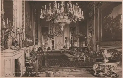 Großbritannien - Großbritannien - Windsor - Castle, The Grand Reception Room - ca. 1950