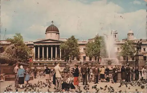 Großbritannien - Großbritannien - London - Trafalgar Square and National Gallery - 1960