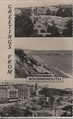 Großbritannien - Großbritannien - Bournemouth - 3 Teilbilder - ca. 1955