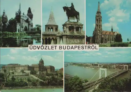 Ungarn - Ungarn - Budapest - 5 Teilbilder - ca. 1975