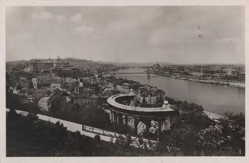 Ungarn - Ungarn - Budapest - Panorama mit Burg - 1927