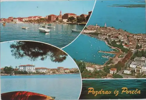 Kroatien - Kroatien - Porec - 4-Bilder-Karte - ca. 1970