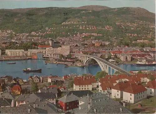 Norwegen - Norwegen - Bergen - Utsikt over byen - 1966