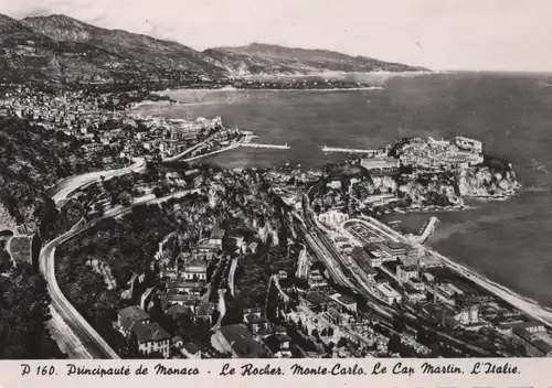 Monaco - Monaco - Monte Carlo - Le Rocher, Le Cap Martin - ca. 1960