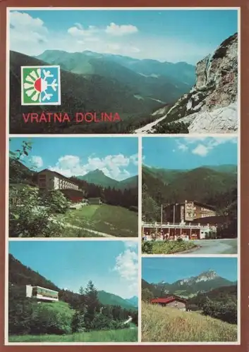 Slowakei - Tschechien - Vratna dolina - Vratna-Tal - 5 Teilbilder - ca. 1980