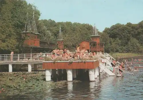 Ungarn - Ungarn - Heviz - Heilbad - Strand - ca. 1975