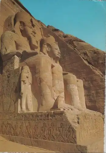 Ägypten - Ägypten - Abu Simbel - Ramsesstatuen - 1970