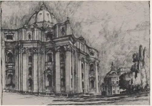 Vatikan - Vatikan - Vatikanstadt - Veduta absidale di S. Pietro - ca. 1985