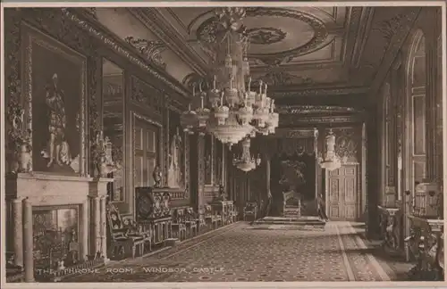 Großbritannien - Großbritannien - Windsor - Castle, Throne Room - ca. 1935