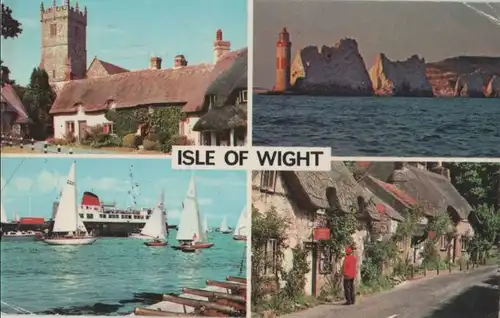 Großbritannien - Großbritannien - Isle of Wight - 4-Bilder-Karte - 1978