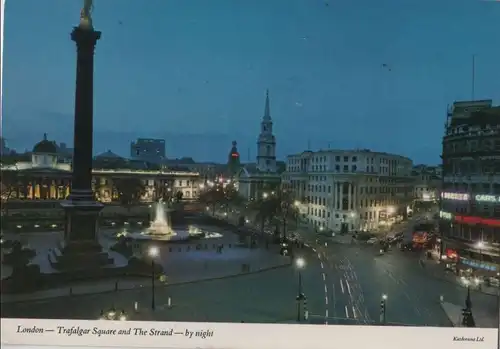Großbritannien - Großbritannien - London - Trafalgar Square by night - ca. 1980