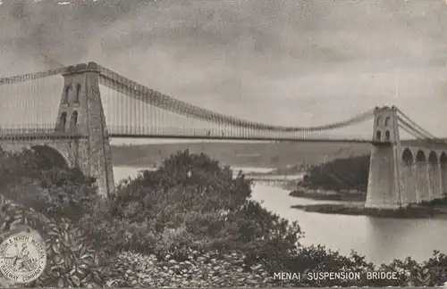Großbritannien - Wales - Großbritannien - Menai Suspension Bridge