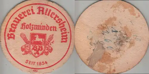 Bierdeckel rund - Allersheim, Holzminden