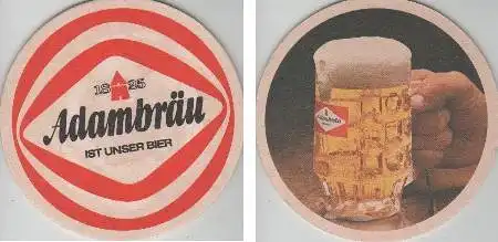 Bierdeckel rund - Adambräu ist unser Bier