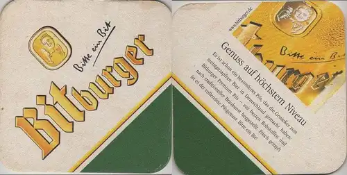 Bierdeckel quadratisch - Bitburger