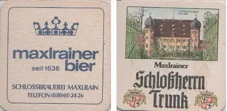 Bierdeckel quadratisch - Maxlrainer Bier - Schloßherrn Trunk