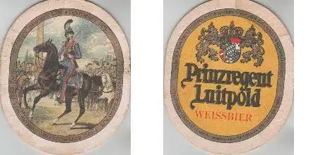 Bierdeckel oval - Prinzregent Luitpold - Carl - Weissbier