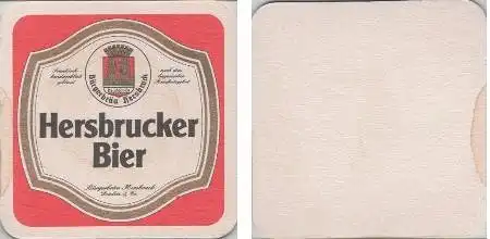 Bierdeckel quadratisch - Hersbrucker Bier - Bürgerbräu