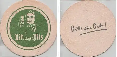 Bierdeckel rund - Bitburger - Bitte ein Bit!