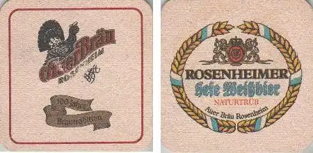 Bierdeckel quadratisch - Auer Bräu - Rosenheimer