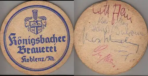 Bierdeckel rund - Königsbacher