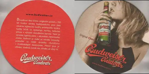 Bierdeckel rund - Budweiser (Tschechien)
