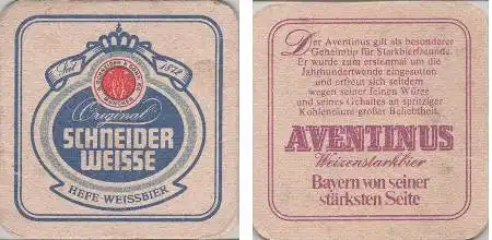 Bierdeckel quadratisch - Schneider und Avenius