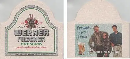 Bierdeckel Sonderform - Werner - Freunde fürs Leben