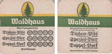 Bierdeckel quadratisch - Waldhaus - Diplom-Pils