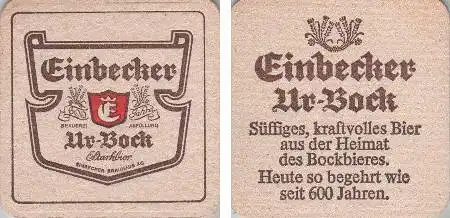 Bierdeckel quadratisch - Einbecker - süffiges Ur-Bock