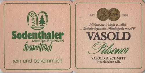 Bierdeckel quadratisch - Vasold