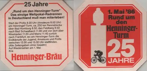 Bierdeckel quadratisch - Henninger