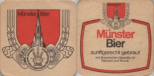 Bierdeckel quadratisch - Münster Bier