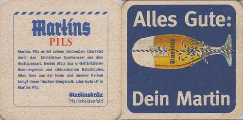 Bierdeckel quadratisch - Martins