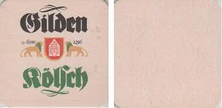 Bierdeckel quadratisch - Gilden Kölsch - anno 1296