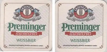 Bierdeckel quadratisch - Preminger alkoholfreies Weissbier