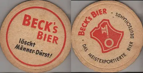 Bierdeckel rund - Becks